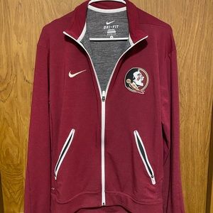 Florida State Seminoles Nike Women’s Zip Up Jacket Size Medium.Dri-Fit like new